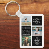 Black 4-Photo Fun Boxes Class Year Sleutelhanger (Voorkant)