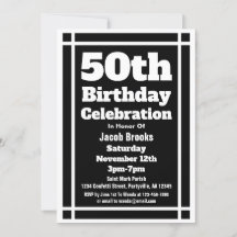 Black 50th Birthday Party