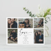 Black 5 Foto's Chic Trendy Collage Wedding Covid19 (Staand voorkant)