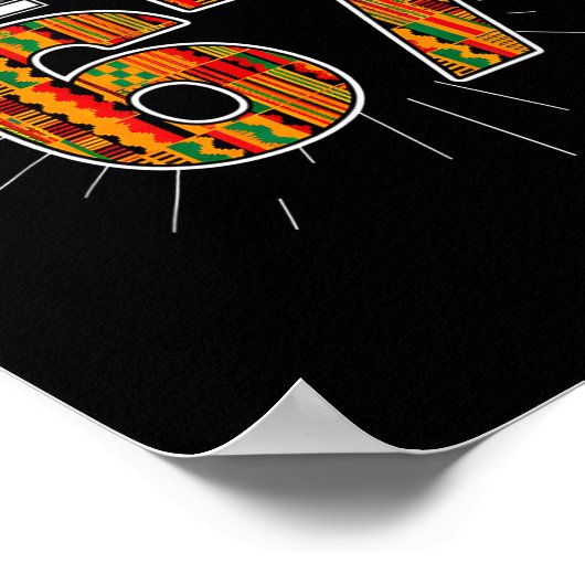 Black 67 Black History Month Six Seven Meme Poster (Hoek)