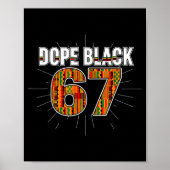 Black 67 Black History Month Six Seven Meme Poster (Voorkant)