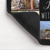 Black 7 Photo Collage | Leven met jou houden Muismat (Hoek)