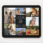 Black 7 Photo Collage | Leven met jou houden Muismat (Voorkant)