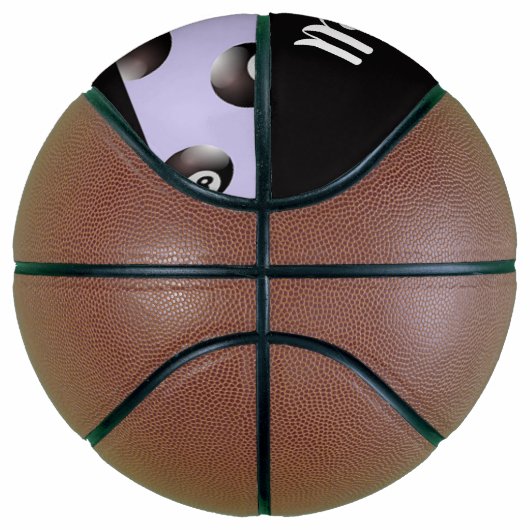 Black 8 ball pattern basketbal (Rechts)