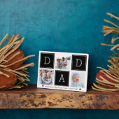 Black | Aangepast Kinder fotocollage DAD Fotoplaat (Zijkant)