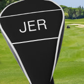 Black | Aangepaste Initialen van het Monogram Mode Golfheadcover