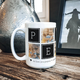 Black   Aangepaste Pepaw 5 Photo Colourblock Colla Koffiemok