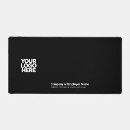 Black | Aangepaste zakelijke Logo naam, slogan Bureaumat