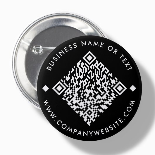 Black | Aangepaste zakelijke QR-code Button