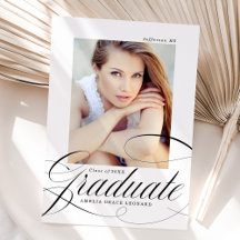 Black | Aankondiging van eloquence Foto Afstuderen