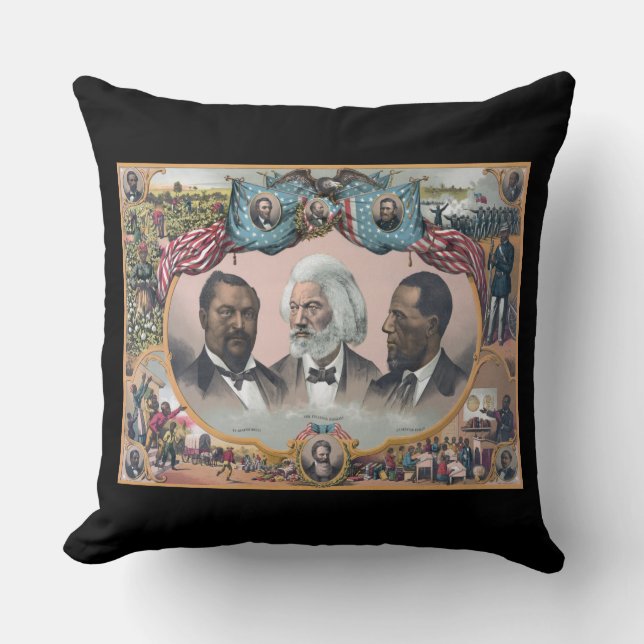 Black Abolitionist Heroes, Bailey Douglass Kussen (Voorkant)