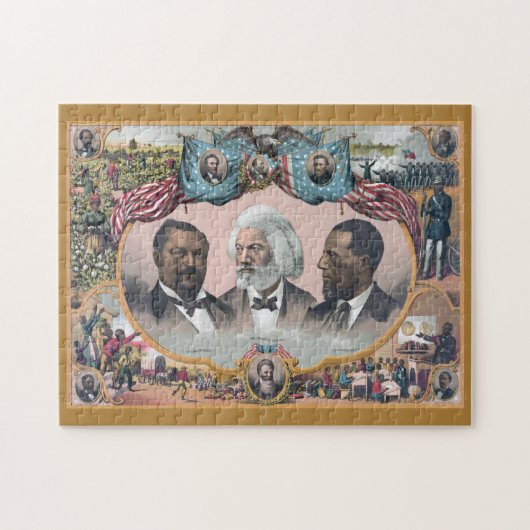 Black Abolitionist Heroes, Frederick Dougla$$ Legpuzzel (Horizontaal)