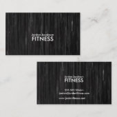 Black Abstract Fitness-Visitekaartjes Visitekaartje (Voorkant / Achterkant)