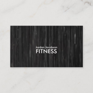 Black Abstract Fitness-Visitekaartjes Visitekaartje