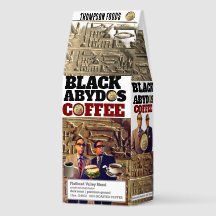 BLACK ABYDOS  Coffee, 12oz Bag, Dark Roast, Flath