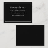 Black Accommodation Enclosure Kaart (Voorkant / Achterkant)