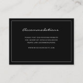 Black Accommodation Enclosure Kaart (Voorkant)