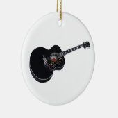 Black Acoustic Guitar Ornament (Rechts)
