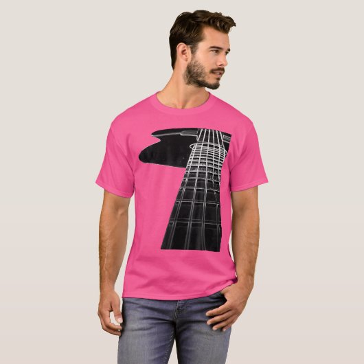 Black Acoustic Guitar T-shirt (Voorkant volledig)