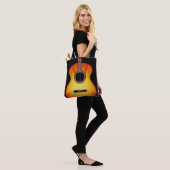 Black Acoustic Guitar Tote Bag (Op model)