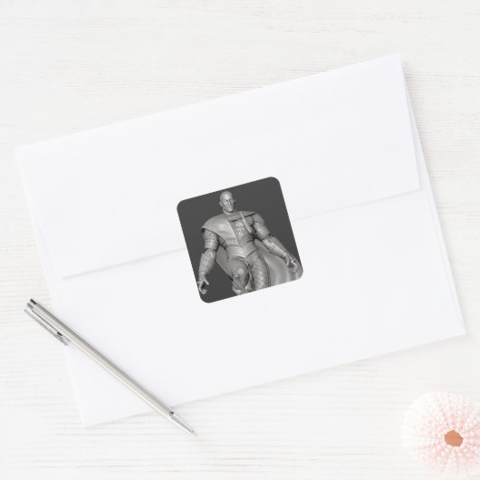 Black Adam Alternate Vierkante Sticker (Envelop)