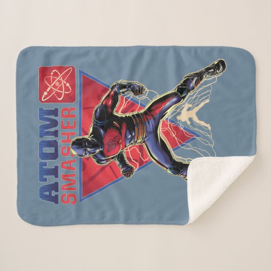 Black Adam | Atom Smasher Character Graphic Sherpa Deken (Voorkant (horizontaal))