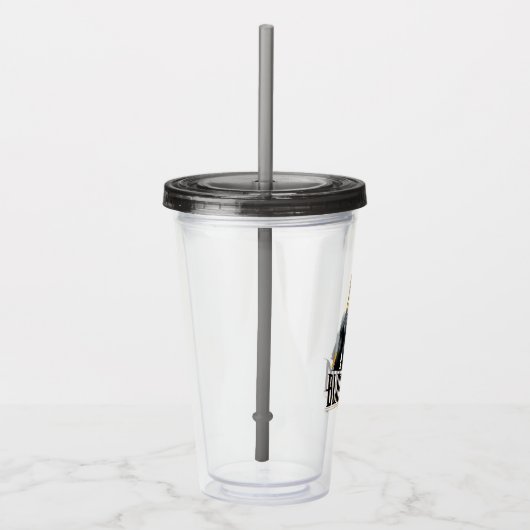 Black Adam Character and Name Graphic Acryl Drinkbeker (Rechts)