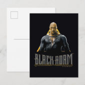 Black Adam Character and Name Graphic Briefkaart (Voorkant / Achterkant)