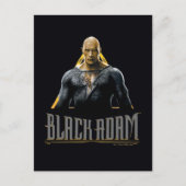 Black Adam Character and Name Graphic Briefkaart (Voorkant)