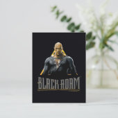 Black Adam Character and Name Graphic Briefkaart (Staand voorkant)