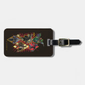 Black Adam Character Diamond Burst Graphic Bagagelabel (Voorkant horizontaal)