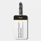 Black Adam Character Diamond Burst Graphic Bagagelabel (Achterkant verticaal)