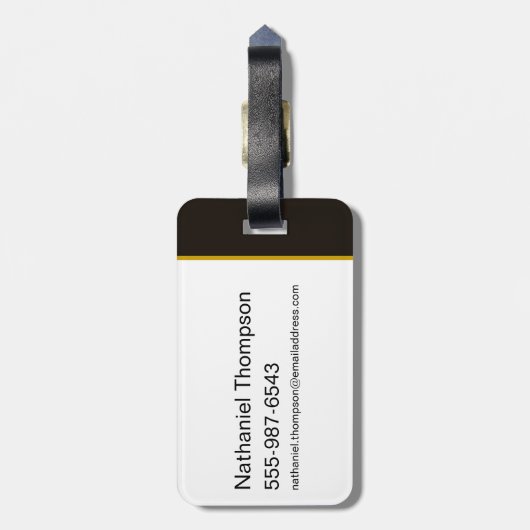 Black Adam Character Diamond Burst Graphic Bagagelabel (Achterkant verticaal)