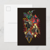 Black Adam Character Diamond Burst Graphic Briefkaart (Voorkant / Achterkant)