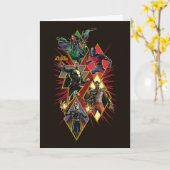 Black Adam Character Diamond Burst Graphic Kaart (Gele Bloem)