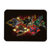 Black Adam Character Diamond Burst Graphic Magneet (Horizontaal)