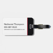 Black Adam Characters In Stripes Graphic Bagagelabel (Achterkant horizontaal)