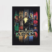 Black Adam Characters In Stripes Graphic Kaart (Voorkant)