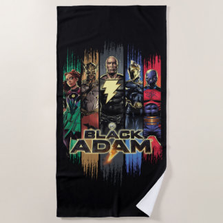 Black Adam Characters In Stripes Graphic Strandlaken