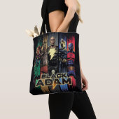 Black Adam Characters In Stripes Graphic Tote Bag (Dichtbij)