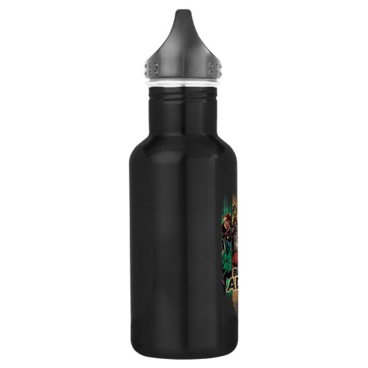 Black Adam Characters In Stripes Graphic Waterfles (Links)