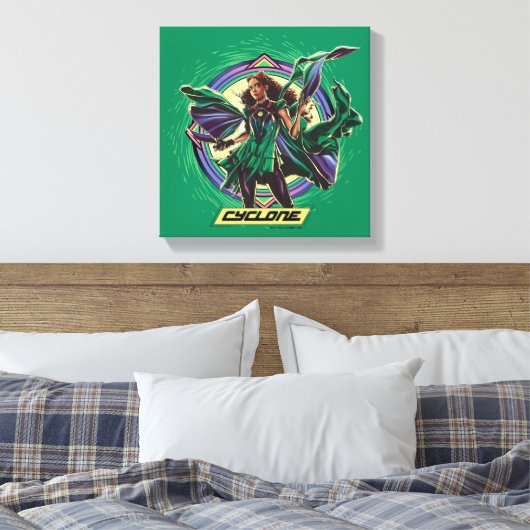Black Adam | Cyclone Character Graphic Canvas Afdruk (Insitu (Slaapkamer))