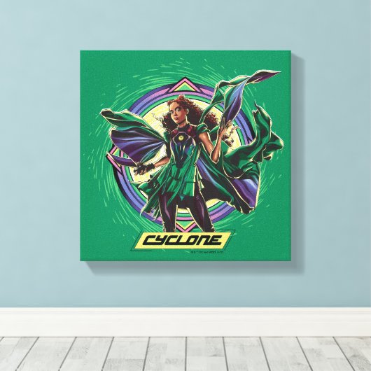 Black Adam | Cyclone Character Graphic Canvas Afdruk (Insitu (Houten vloer))