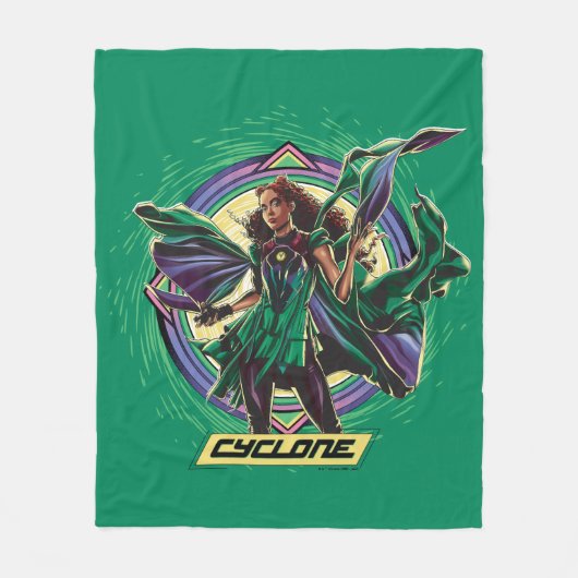Black Adam | Cyclone Character Graphic Fleece Deken (Voorkant)