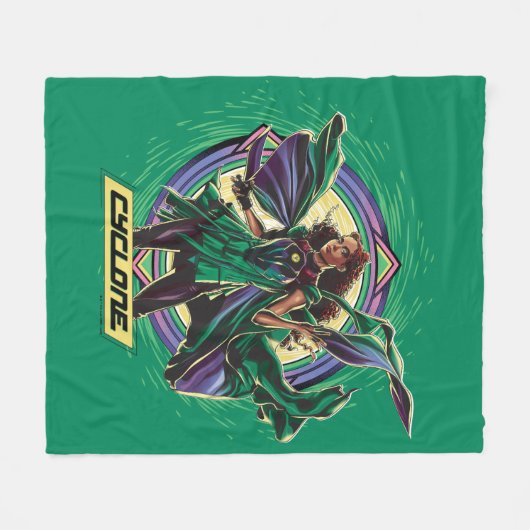 Black Adam | Cyclone Character Graphic Fleece Deken (Voorkant (Horizontaal))