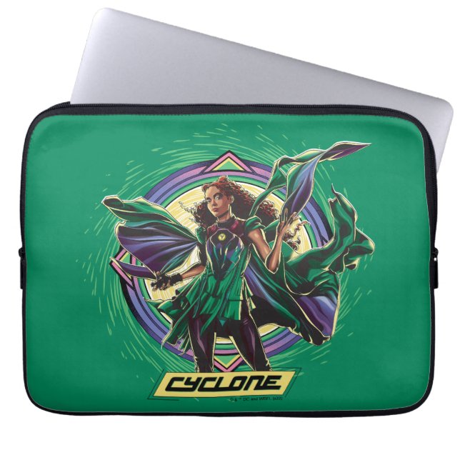 Black Adam | Cyclone Character Graphic Laptop Sleeve (Voorkant)