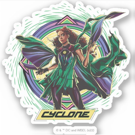 Black Adam | Cyclone Character Graphic Sticker (Voorkant)