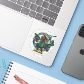 Black Adam | Cyclone Character Graphic Sticker (Laptop met iPhone)