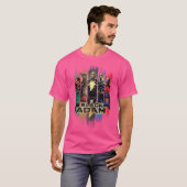 Black Adam cycloon Hawkman Dr. Fate en Atom Smas T-shirt (Voorkant volledig)