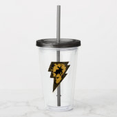 Black Adam Distress Lightning Bolt Acryl Drinkbeker (Voorkant)